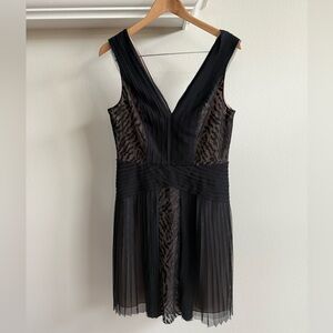 Elegant Black BCBG Lace Dress